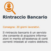 ricerca nazionale conto corrente debitore, rintracciare conto corrente, ricerca conti correnti defunto, ricerca conti correnti postali, ricerca conti correnti ufficiale giudiziario,ricerca conti correnti debitore, ricerca conti correnti bancari defunto, ricerca conti correnti da pignorare, ricerca conti correnti per pignoramento