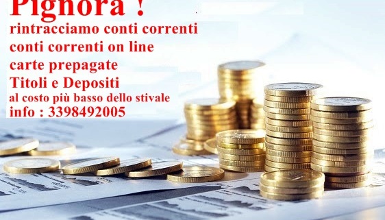 Rintraccio Conto Corrente Debitore Salerno