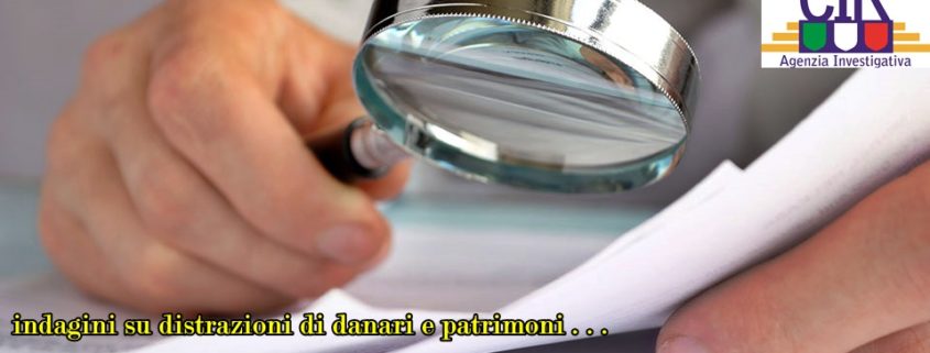 INVESTIGAZIONI RINTRACCIO CONTO CORRENTE LATINA