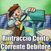 NAPOLI RINTRACCIO CONTO CORRENTE INSOLVENTE € 100,00