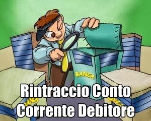 CESENA RINTRACCIO CONTO CORRENTE INSOLVENTE € 100